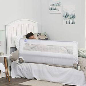 lot 3205 image: Regalo Swing Down 54-Inch Extra Long Bed Rail Guard, with Reinforced Anchor Safety System