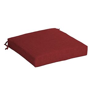 lot 3220 image: Arden Selections Outdoor Seat Cushion 21 x 21, Ruby Red Leala