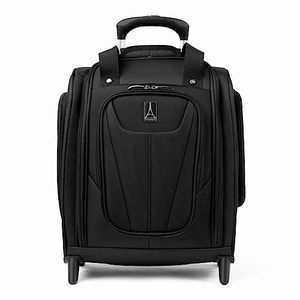 lot 3254 image: Travelpro Maxlite 5 Softside Lightweight Rolling Underseat Compact Carry-On Upright 2 Wheel Bag, Men and Women, Black, 15-Inch