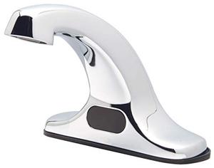 lot 3262 image: Zurn Z6915-XL-CWB AquaSense 4 Base Centerset Sensor Faucet with 0.5 GPM Aerator, Connection Wire in Chrome