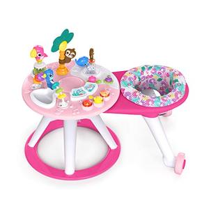lot 3283 image: Bright Starts Around We Go 2-in-1 Walk-Around Baby Activity Center & Table, Tropic Coral, Ages 6 Months