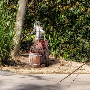 lot 3296 image: Alpine Corporation 24 Outdoor 3-Tier Old-Fashioned Pump Fountain