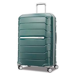 lot 3297 image: Samsonite Freeform Hardside Expandable with Double Spinner Wheels, Checked-Large 28-Inch, Sage Green