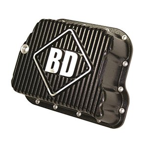 lot 3325 image: BD Diesel 1061501 Deep Sump Transmission Pan Holds 2 Quarts Incl. Pan wTemp. Sending Unit PortPan GasketMagnetic Drain PlugHardware Deep Sump Transmission Pan