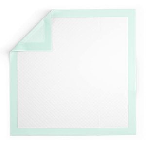 lot 3349 image: Medline Incontinence Bed Pads 36 x 36 in (50 Count), Large Disposable Underpads with Heavy Absorbency, Quilted Chucks Pads for Adults, Kids and Babies