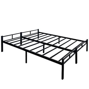 lot 3364 image: TSHM 12 Inch Detachable Queen Platform Bed Frame Anti-Slip Sturdy Steel Support Simple Disassembly and Assembly No Box Spring Needed Black