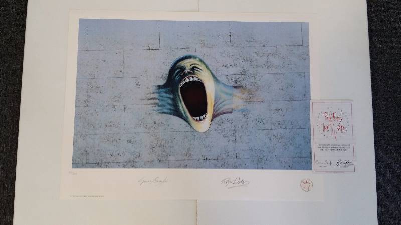 lot 1115 image: Pink Floyd The Scream Original Limited Ed. Lithograph The Wall Poster Hand-Numbered, CoA 1995