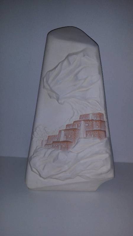 lot 1126 image: Hozho Pottery Sculpture, Southwest Native American Art, Ceramic Statue, 13 Tall