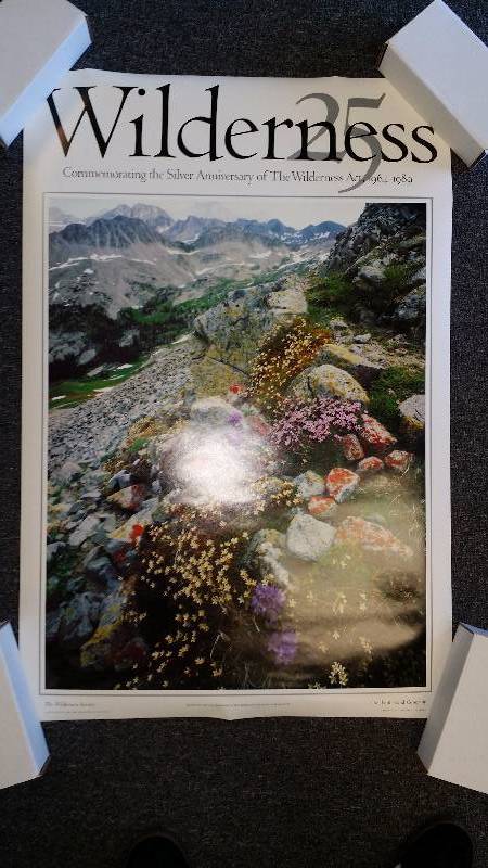 lot 1138 image: David Muench - The Wilderness Society 25th Anniversary Poster 1989 Rare