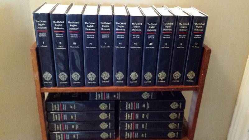 The Oxford English Dictionary 20 Volume Set, Second Edition 