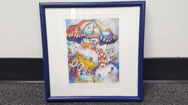 lot 1148 image: Michael Boulet Amusement Park Childrens Themed Lithograph Signed Artist Edition