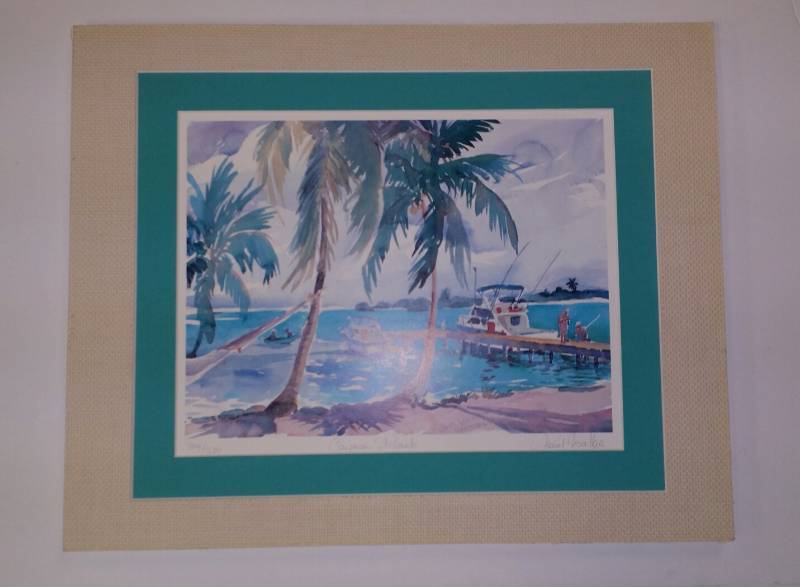 lot 1160 image: Janet Walker Cayman Islands Limited Edition Art Print #2041500 Hand-Signed