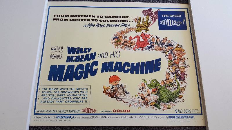 lot 1170 image: Original 1965 Movie Poster Willy McBean and His Magic Machine Large Vintage Size 22x28