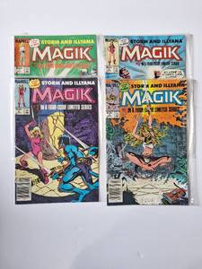 lot 416 image: 4 Part Series 1983 Storm and Illyana Magik