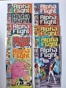 lot 430 image: (10) Issues of Marvels Alpha Flight 1984