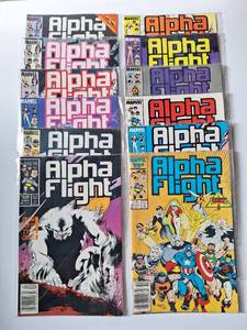 lot 431 image: (12) Marvel Alpha Flight Comics 1986 - 1987