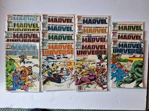 lot 448 image: (15) Issues Official Handbook of the Marvel Universe Deluxe Edition 1986