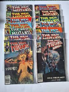 lot 455 image: (14) Issues of The New Mutants 1984