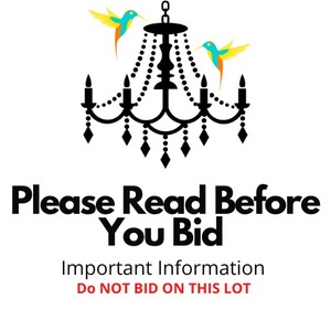 lot 0 image: Important Information - Please Read Before You Bid