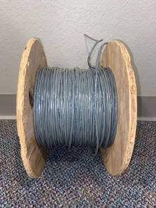 lot 45 image: Spool of gray wire