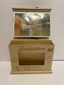 lot 55 image: Wood Frame Picture Holder