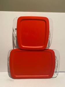 lot 82 image: Two Pyrex Glass Cookware
