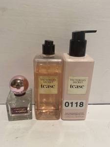 lot 118 image: Victoria Secret Perfume and lotion