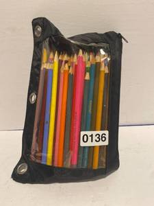 lot 136 image: Big bag of colored pencils