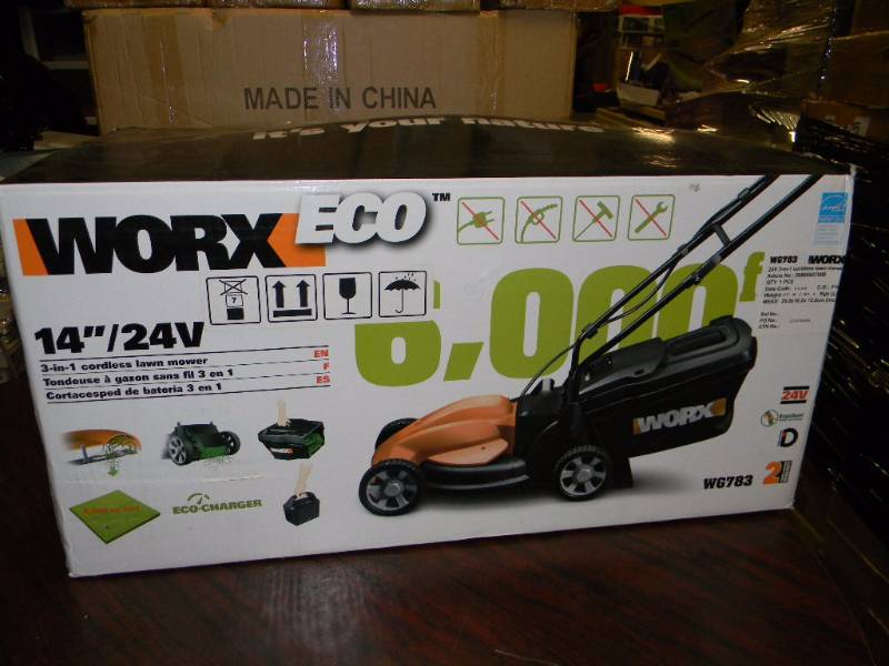 WORX WG783 Lil Mo 14 Inch 24 Volt Cordless 3 In 1 Lawn Mower with