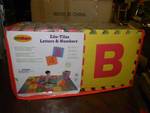 Edushape Edu-Tiles 36 Piece 6x6ft Play Mat, Letters & Numbers Set