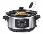 Hamilton Beach Set 'n Forget Programmable Slow Cooker With Temperature Probe, 6-Quart