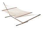 Smart Living 50404-NTP Cancun Double Rope Hammock, Natural, with Extra Large Double Size that has 450-LB Weight Capacity and Fits All Standard Double Hammock Stands