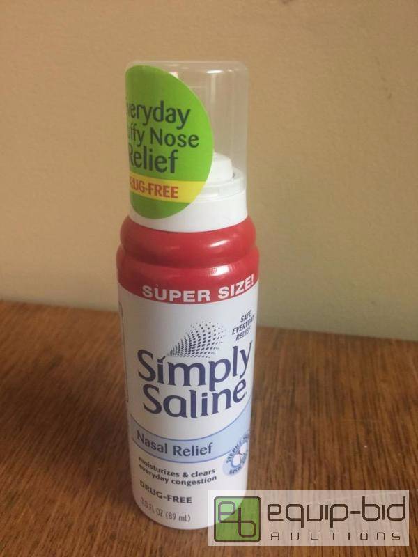 lot 36 image: Eight bottles of super size simply Saline nas...