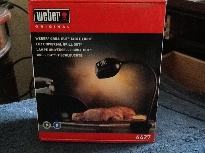 lot 7 image: Weber grill out table light