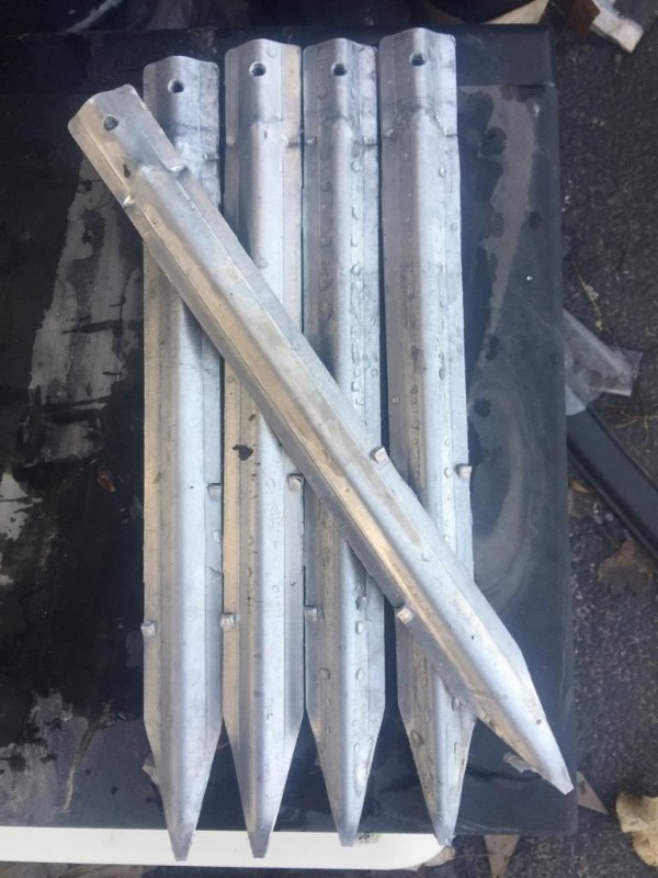 lot 7102 image: 15 new aluminum landscape spikes or mini uses...