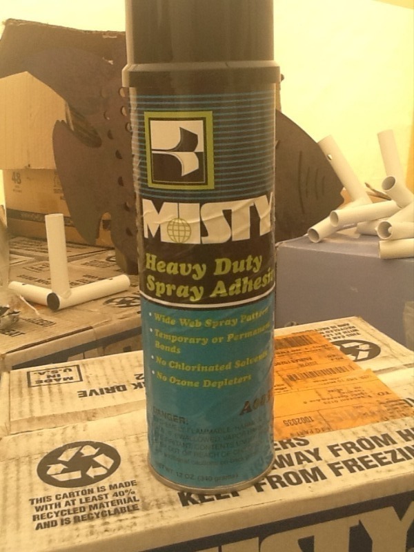 lot 7778 image: Case of heavy duty spray adhesive 12 cans