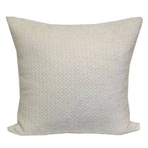 lot 1001 image: 3 Pack Farifield Chenille Pillow, White, 18X18 Retail $23.98