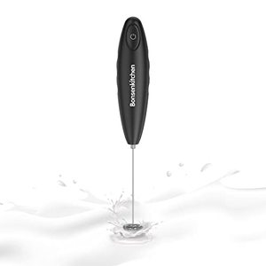 lot 1005 image: Bonsenkitchen Milk Frother Handheld, Automatic Milk Foam Maker Hand Frother for Coffee, Matcha, Hot Chocolate, Battery Operated Mini Drink Mixer-Black Retail $16.99