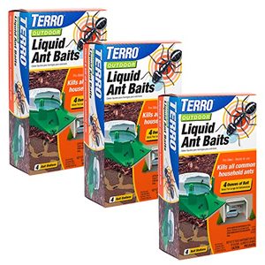 lot 1020 image: TERRO T1804-3SR Outdoor Ready-to-Use Liquid Ant Bait Killer and Trap - Kills Common Household Ants - 12 Bait Stations Retail $24.76