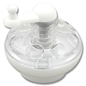 lot 1030 image: Norpro Nut and Hard Spice Grinder for Nutmeg Ginger Rock Salt and Peppercorn White 3.5 x 3 x 3 Retail $17.85