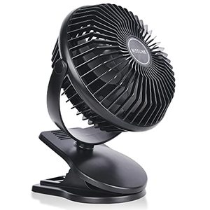 lot 1102 image: 10000mAh Rechargeable Battery Operated Clip on Fan, Lasts 40hrs Max, Portable Fan with 3 Speeds, Sturdy Clamp, Small USB Desk Fans for Outdoor Stroller Golf Cart Treadmill Camping Home Office Retail $26.99