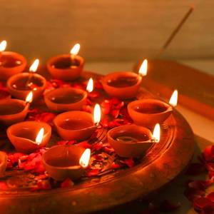 lot 1133 image: Hashcart Clay Diya Diwali Diyas 30 Pcs Diya Lamp for Pooja - Mitti Earthern Terracotta Diya - Diwali Decoration Indian Gift Items Retail $29.99