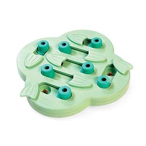 lot 1142 image: Outward Hound Nina Ottosson Puppy Hide N Slide Green Interactive Treat Puzzle Dog Toy Retail $23.99