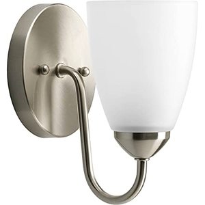 lot 1145 image: Progress Lighting P2706-09 Gather Bath & Vanity, Brushed Nickel Retail $63.60