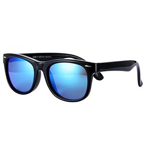 lot 1157 image: Pro Acme TPEE Rubber Flexible Kids Polarized Sunglasses for Baby and Children Age 3-10 (Black Frame) Retail $10.99