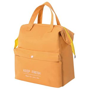 lot 1171 image: Reusable Insulated Lunch Bag with Pocket, Large Meal Prep Bento Lunch Bag Leak Proof Lunch Cooler Bag Lunch Tote Bag Lunchbox Food Container for Women Men Adult Work Picnic (Orange) Retail $14.99