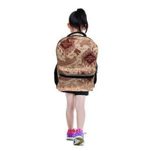 lot 1175 image: Harry Potter The Marauders Map All Over Print 16 Kids Backpack Retail $24.99