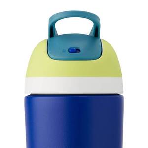 lot 1196 image: Owala 14oz Stainless Steel Kids Water Bottle - Blue Retail $16.90