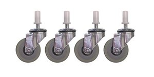 lot 1218 image: 2x4pack Ettore 85200 Super Bucket Casters (2x Pack of 4) Retail $26.98