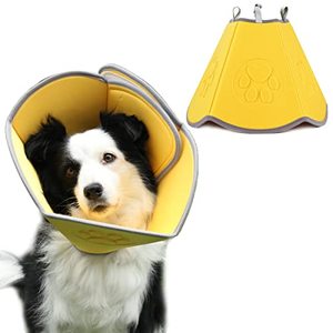 lot 1274 image: Tagibeki Dog Cone Collar Dog Cone Collar for Post-Operative pet Recovery Adjustable Cone Collar Protective Collar for Wound Healing Retail $16.99